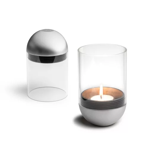 GRAVITY CANDLE Ezüst lámpás