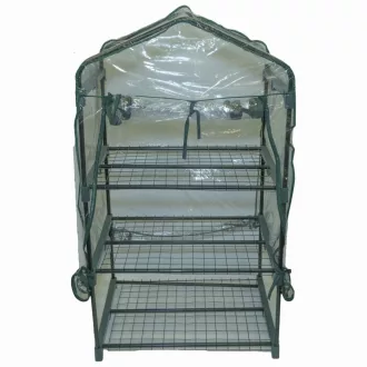 Melegház erkélyre színtelen- zöld 1,25 x 0,5 x 0,7 m