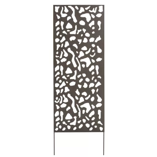 Fém panel, díszítő motívumokkal. barna 0,6 x 1,5 m