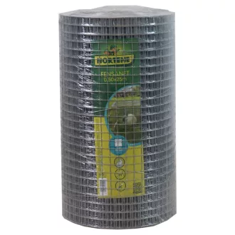   Nortene Prémium ponthegesztett drótháló ezüst 0,5 x 25 m
