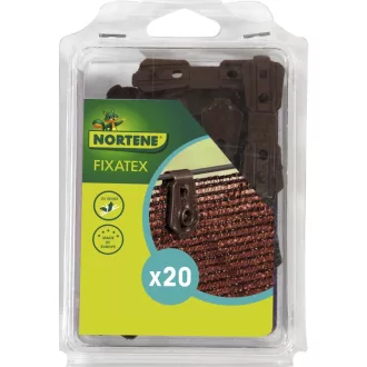  Rögzítő kapocs szőtt árnyékoló hálókhoz barna 2 x 2,5 cm