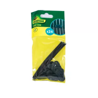  Speciális rögzítő mű nádfonatokhoz zöld clips:1,5x3cmdrót: 14,5 cm
