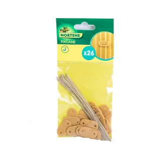   Speciális rögzítő mű nádfonatokhoz bambusz clips:1,5x3cmdrót: 14,5 cm