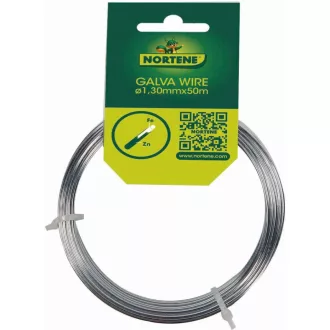   Galvanizált huzaldrót univerzális felhasználásra ezüst 1,3 mm x 50 m