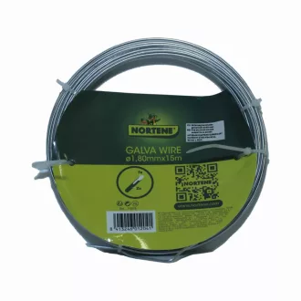   Galvanizált huzaldrót univerzális felhasználásra ezüst 1,8 mm x 15 m