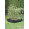 Hullámos műanyag gyepszegély zöld 15 cm x 9 m