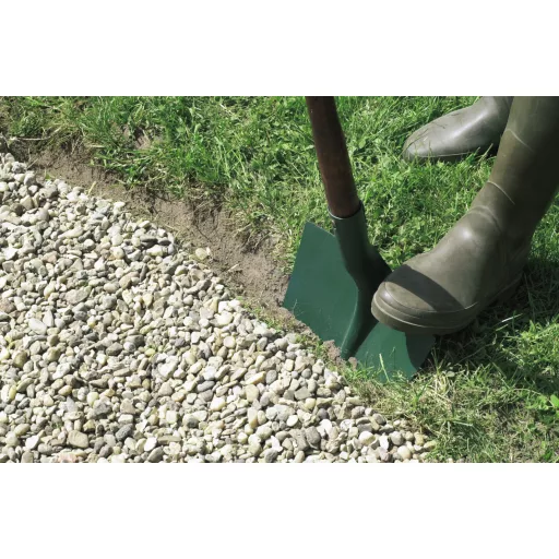 Hullámos műanyag gyepszegély zöld 15 cm x 9 m