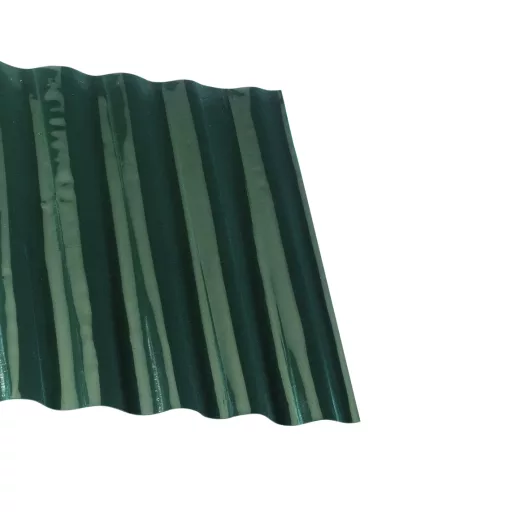 Hullámos műanyag gyepszegély zöld 15 cm x 9 m
