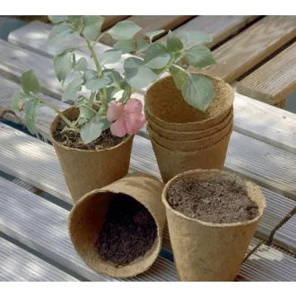   Tőzegcserép, a palántanevelés elengedhetetlen eszköze natúr Ø 8 cm