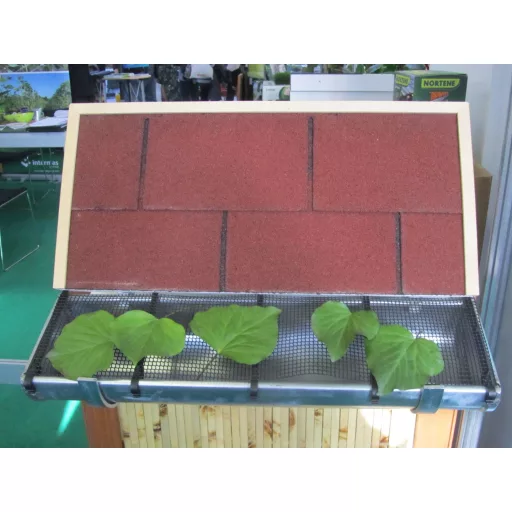 Ereszcsatorna védő lombfogó háló fekete 17 cm x 6 m