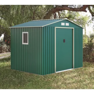 Kompakt kerti fém tároló ház zöld 2,16 x 1,71 x 1,30 m