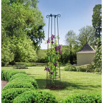 Oszlop alakú növénytámasz barna 2 m