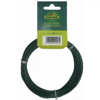   Műanyag bevonatos galvanizált dróthuzal zöld 0,6/0,8 mm x 50 m