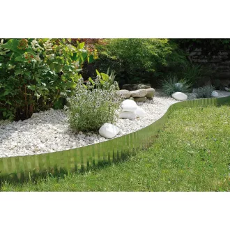 Galvanizált acél ágyásszegély acél 14 cm x 6 m