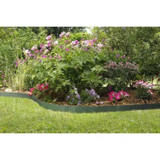 Galvanizált acél ágyásszegély zöld 14 cm x 6 m