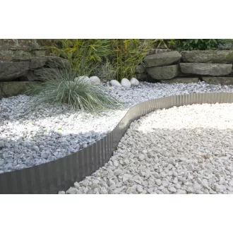 Galvanizált acél ágyásszegély antracit 14 cm x 6 m