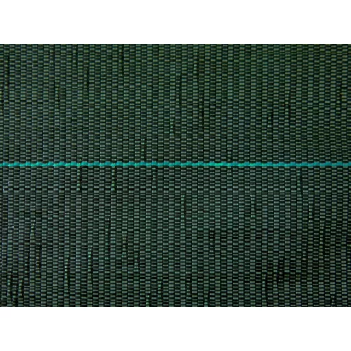 Szőtt, zöld/fekete színű talajtakaró agroszövet zöld- fekete 1,5 x 100 m 90g/m2