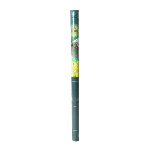 Szőtt, zöld/fekete színű talajtakaró agroszövet zöld- fekete 1,25 x 10 m  90g/m2
