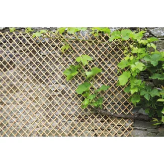   Természetes, hántolt vesszőből készült fonott apácarács natúr 0,5 x 1,5 m