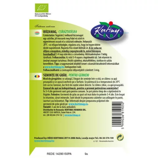Bio Búza csíra Triticum aestivum 