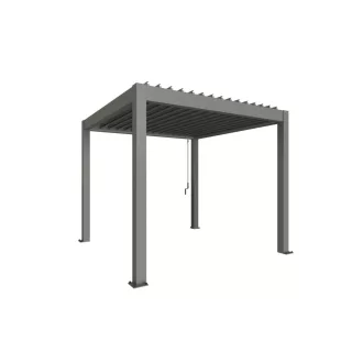 Pergola kvarcszürke-metál / kvarcszürke-metál  3 x 3
