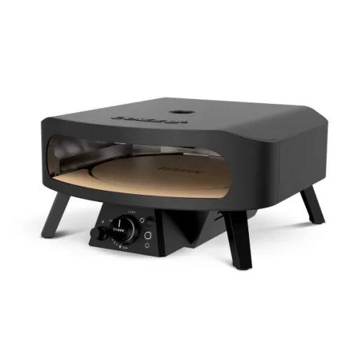Cozze Gázüzemű forgózsámolyos Pizzakemence 17" Classic Black Edition