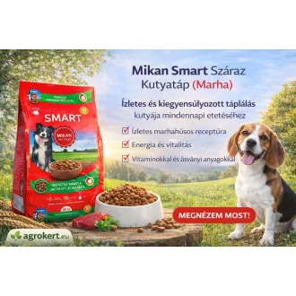 Mikan Smart száraz kutyáktáp marhahússal 10 kg 