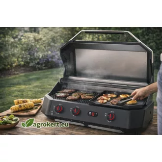 Cozze 800 gázüzemű  combo 3 égős grill+rostlap