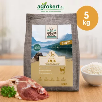   Wildes Land - Soft félnedves táp kacsával és rizzsel kutyáknak - 5 kg